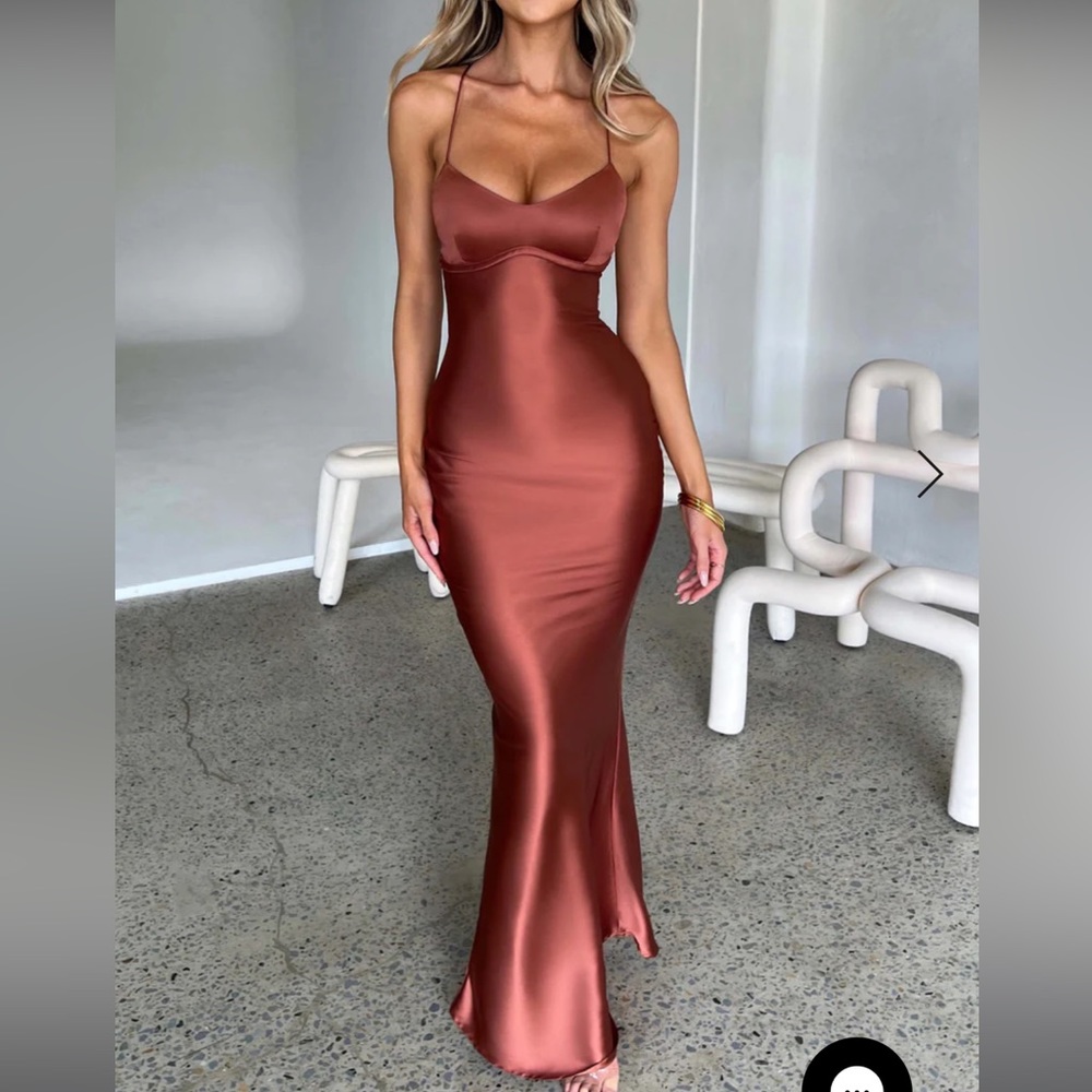 Babyboo Malika Maxi Dress - Rust NWT